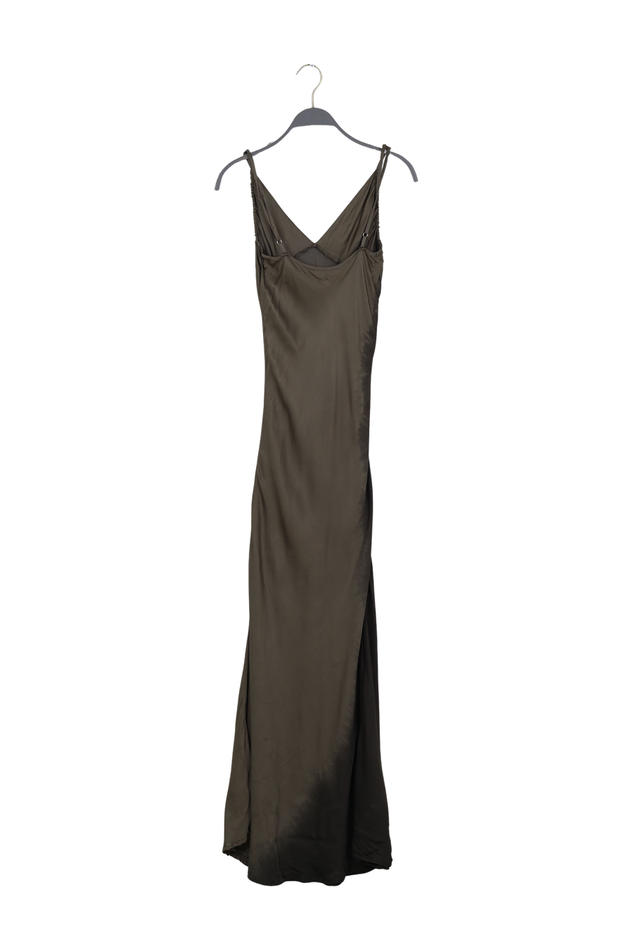PreLoved Gyta - Coastal ruched bust bias dress I Asphalt black - S