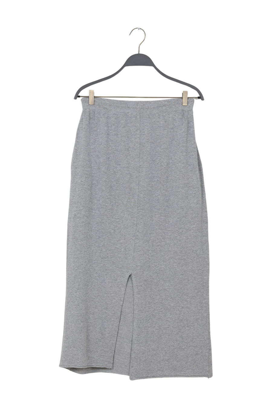 PreLoved Hanni - Light stretch long skirt I Grey melange - M