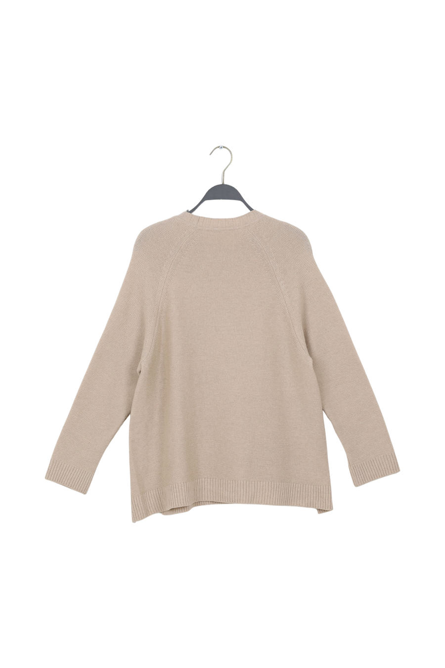 PreLoved Heart - Eco merino ribbed split I Light oatmeal - M