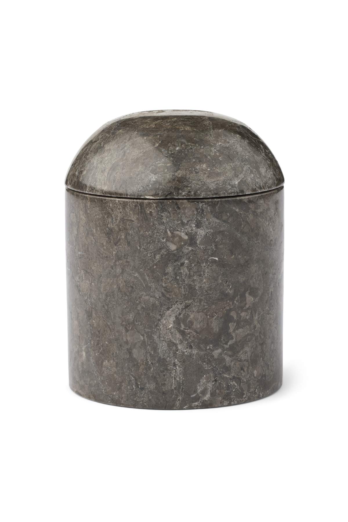 Small Marble Jar with Lid - Rabens Apartment I Dark Grey