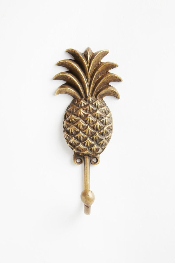 Brass Pineapple Hook - Hook 14 cm I Matte Brass