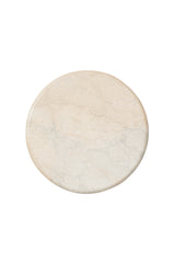 Round marble plate - Rabens Apartment I White Melange