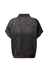 Mir - Denim vest jacket I Washed black denim