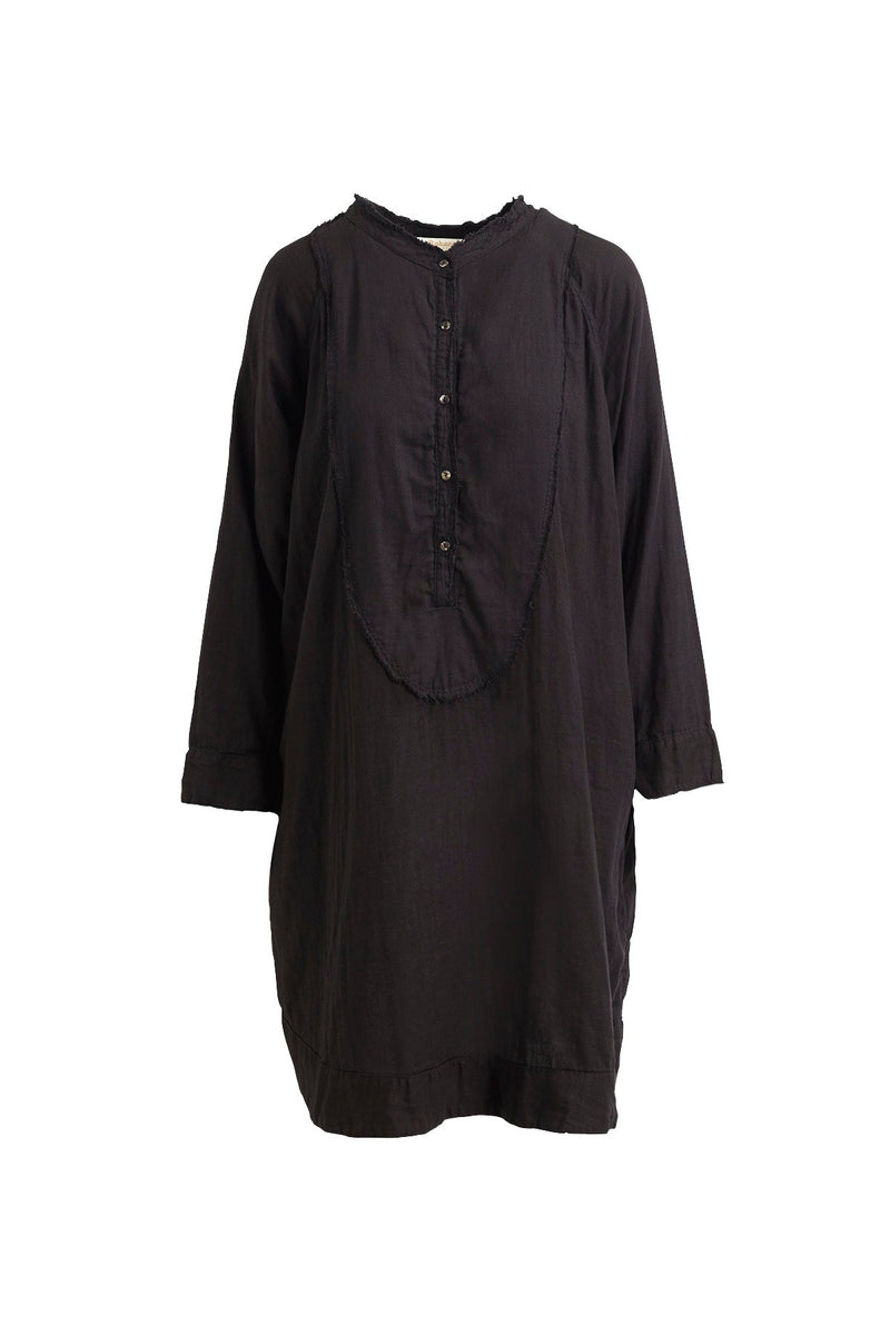 Fadia - Double cotton OS dress I Black