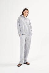 Helena - Knit lounge over size hoodie I Mole melange