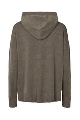 Helena - Knit lounge over size hoodie I Mole melange