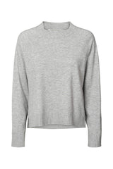 Ruca - Knit lounge boxy sweater I Grey melange