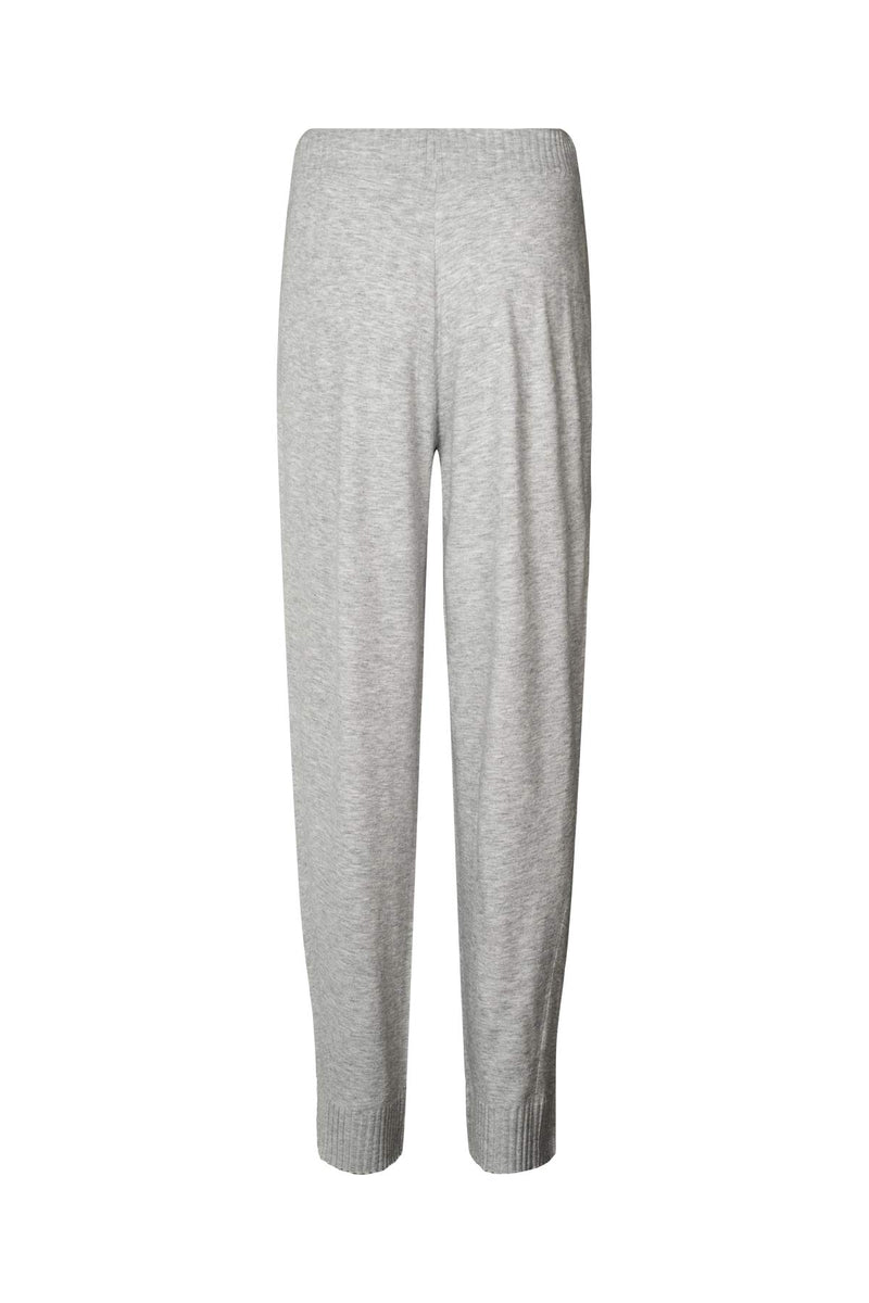 Jorun - Knit lounge pants I Grey melange