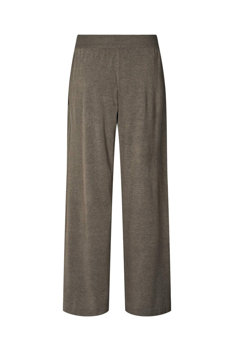 Knit lounge wide pants - Filine I Mole melange