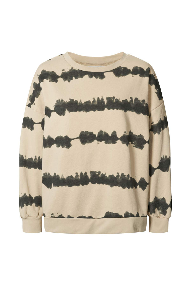 Natalia - Vista print sweatshirt I Oyster combo