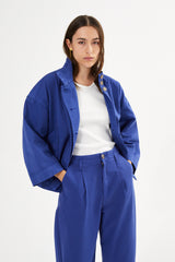 Katje - Canvas light jacket I Workwear blue