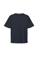 Margot - Light stretch cropped t-shirt I Navy