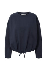 Sheela - Sweat drawstring top I Navy