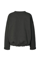 Sheela - Sweat drawstring top I Faded black