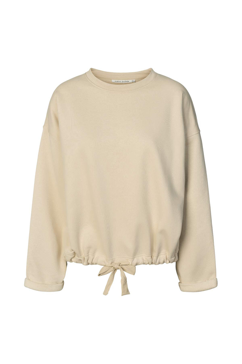 Sheela - Sweat drawstring top I Oyster