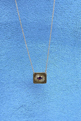 Escapulario necklace - Nafsu I Purple stone