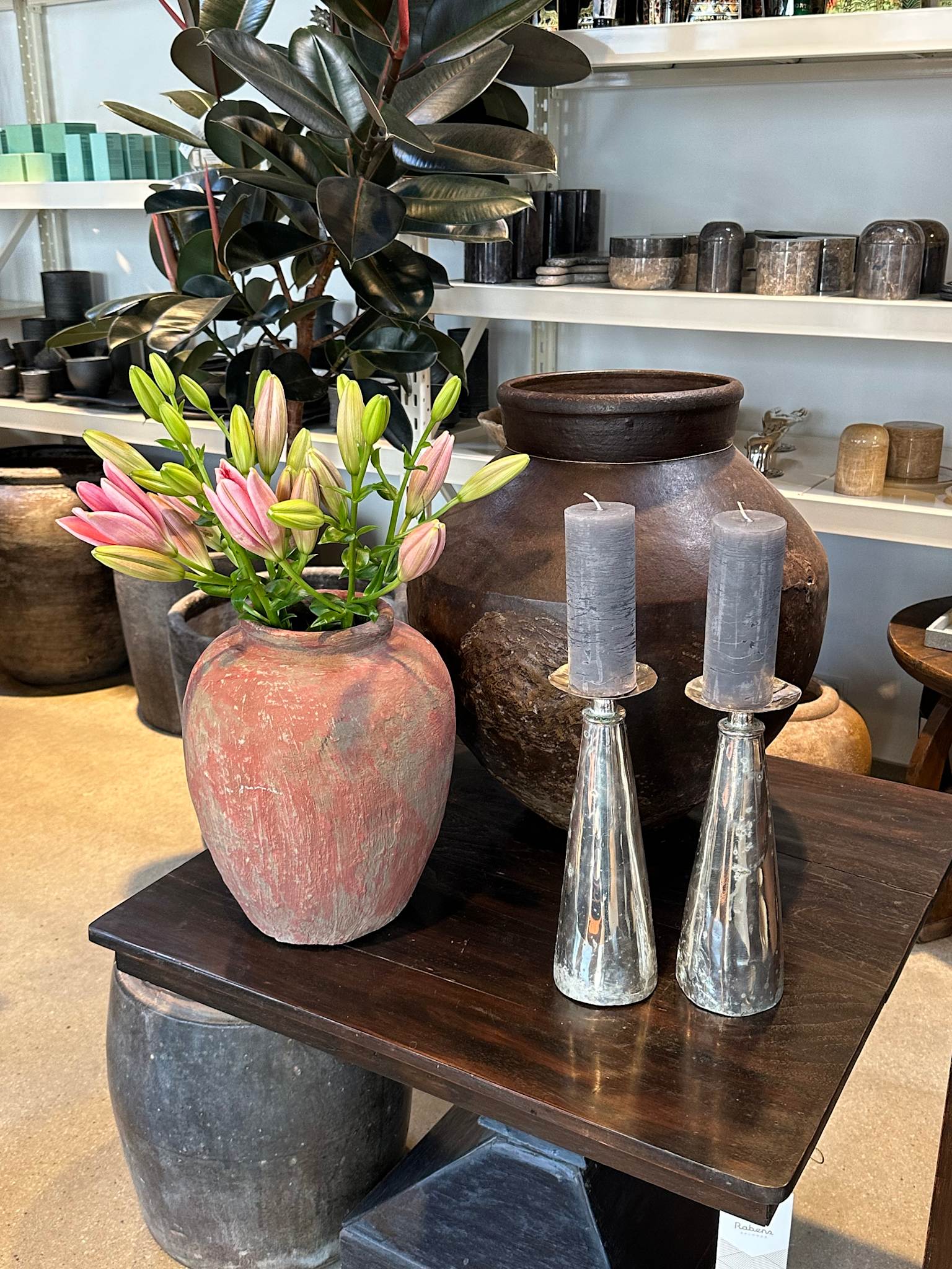 Bronce Candlestick - Rabens Apartment I Silver Brass