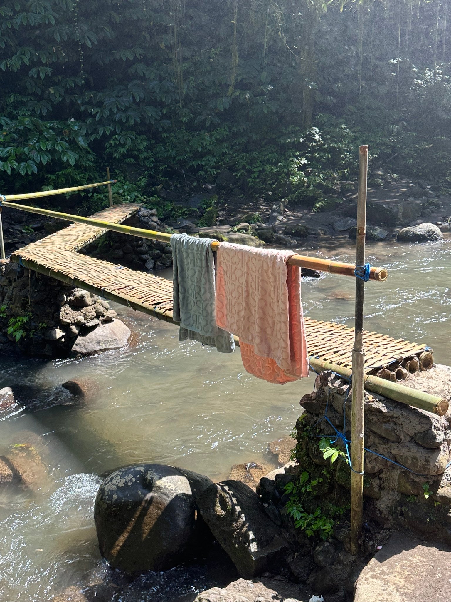 Beach towel - Monogram beach towel I Sage