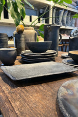 Handmade ceramic sushi plate - Visby Ceramics I Dark