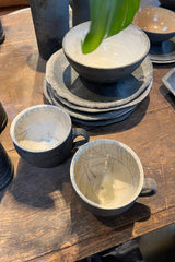 Handmade ceramic tea cup - Visby Ceramics I Dark Grey