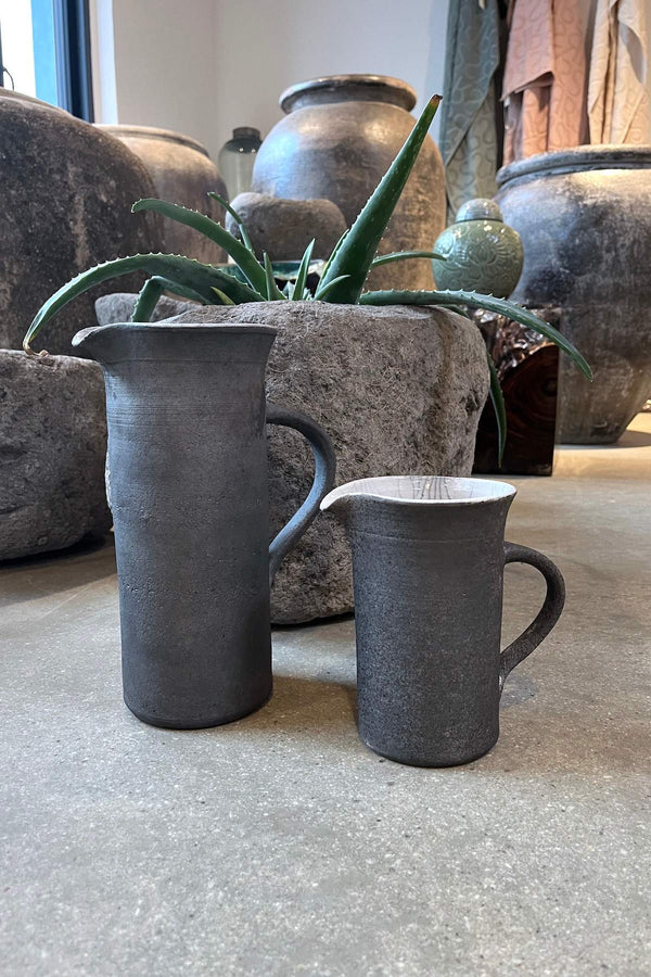 Handmade Ceramic Jug I Small - Visby Ceramics I Dark Grey