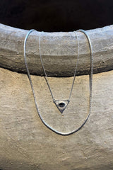 Silver Chain w/ Triangle Eye Pendant - Nafsu I Silver