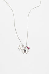 Nafsu - Silver chain w/eye charms I Silver