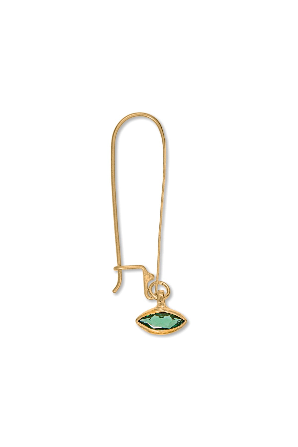 Trapeze Gold Plated Eye Earring - Nafsu I Gold