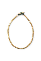 Nafsu - Gold plated tube bead bracelet I Gold plated