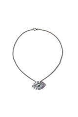 Necklace With Giant Eye Pendant - Nafsu I Silver