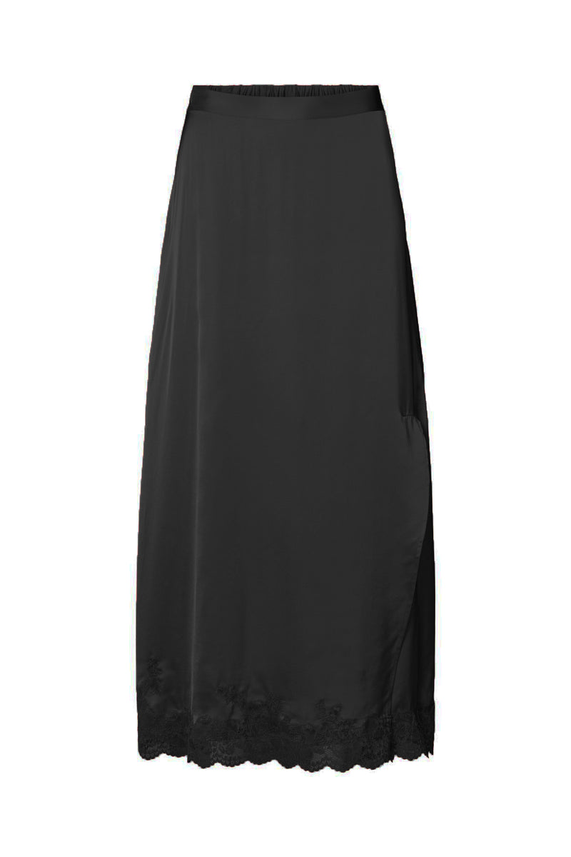 Solid lacey skirt - Lamim I Black