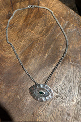 Necklace With Giant Eye Pendant - Nafsu I Silver