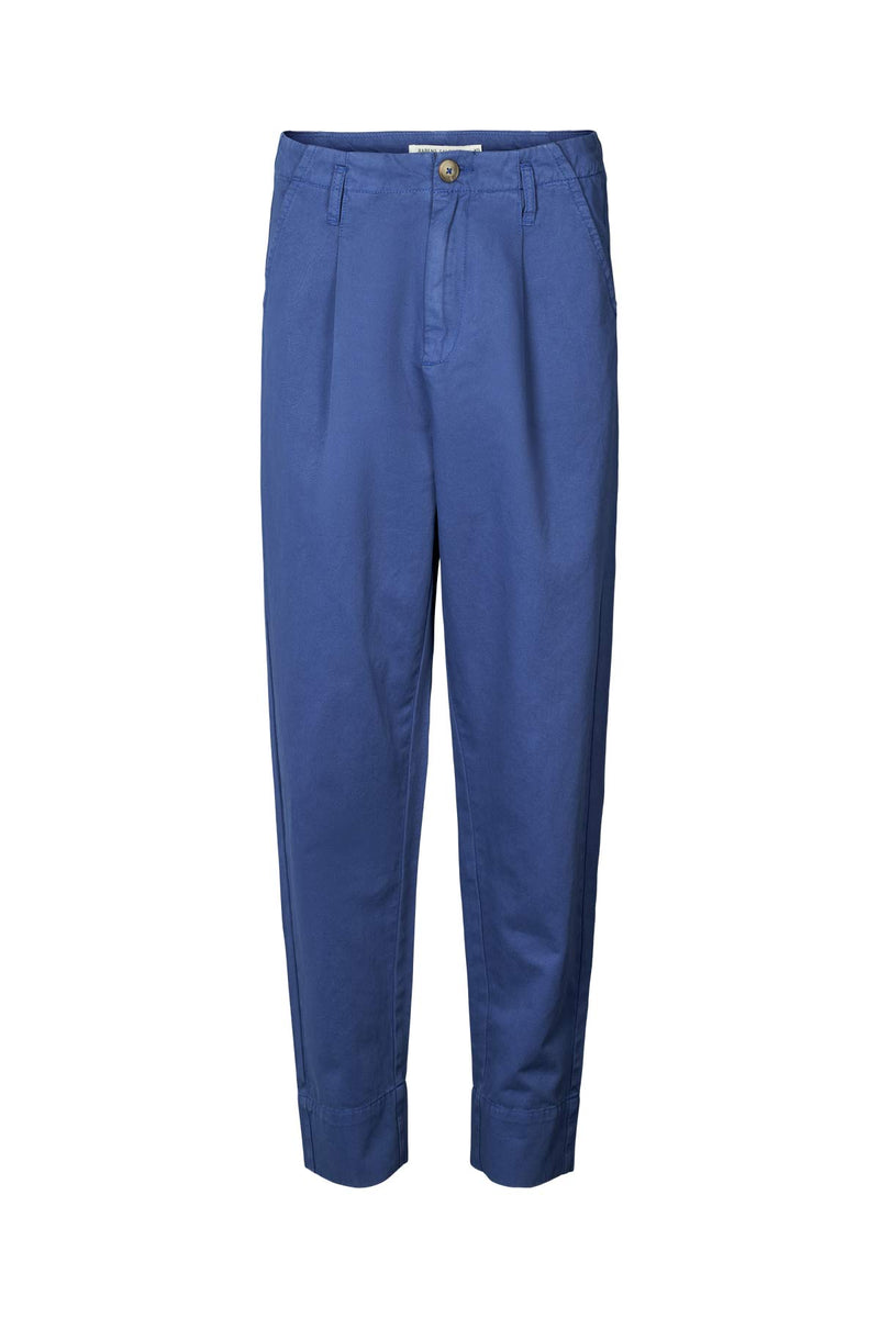 Raina - Canvas light pleat pant I Workwear blue