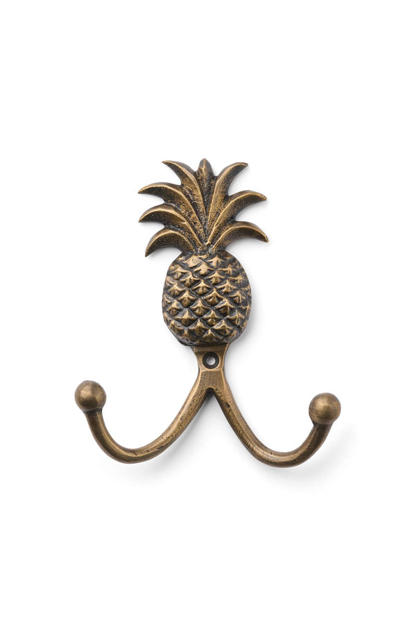 Pineapple w/ 2 hooks - Rabens Apartment I Matte Brass