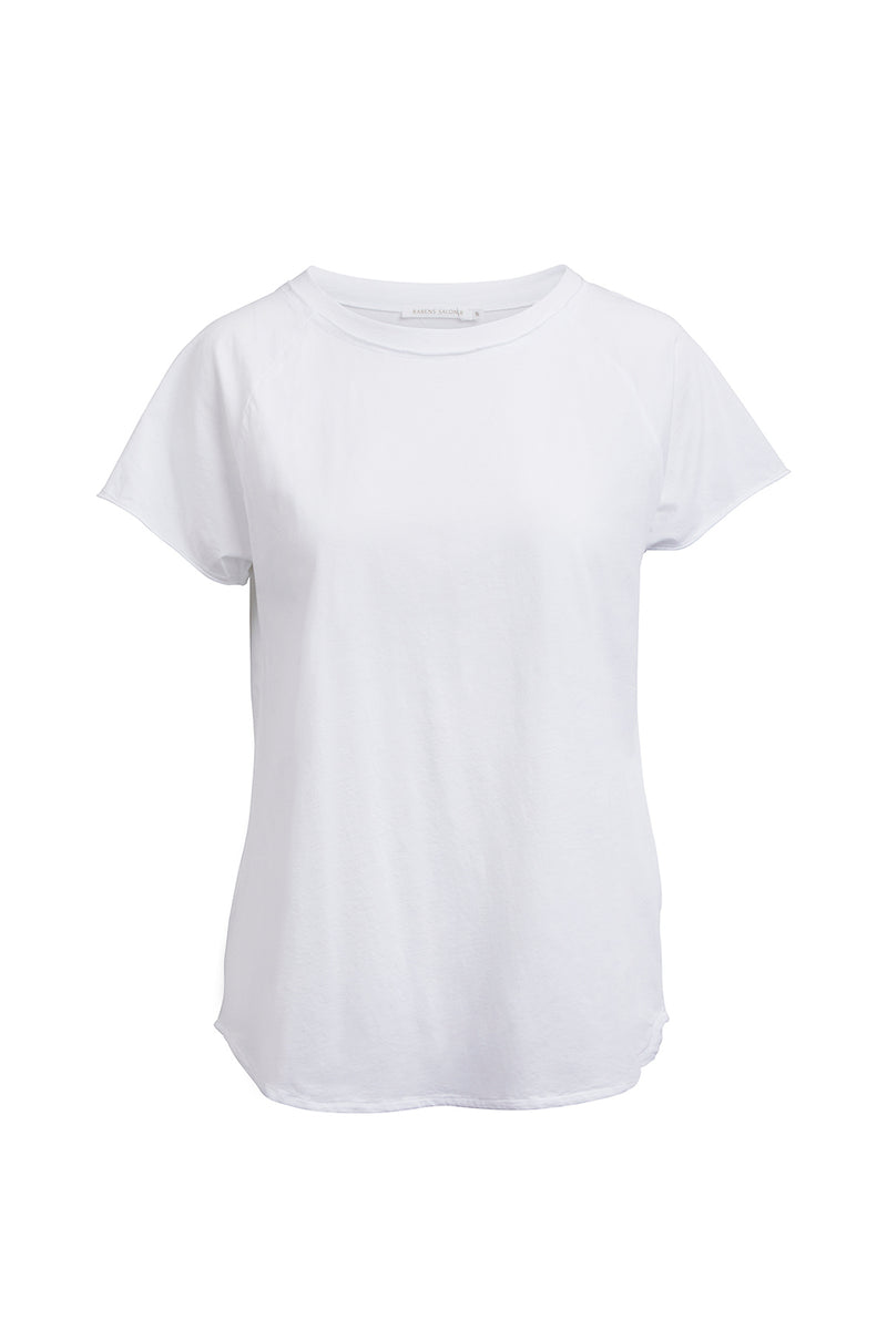 Adea - Paper jersey raglan tee I White