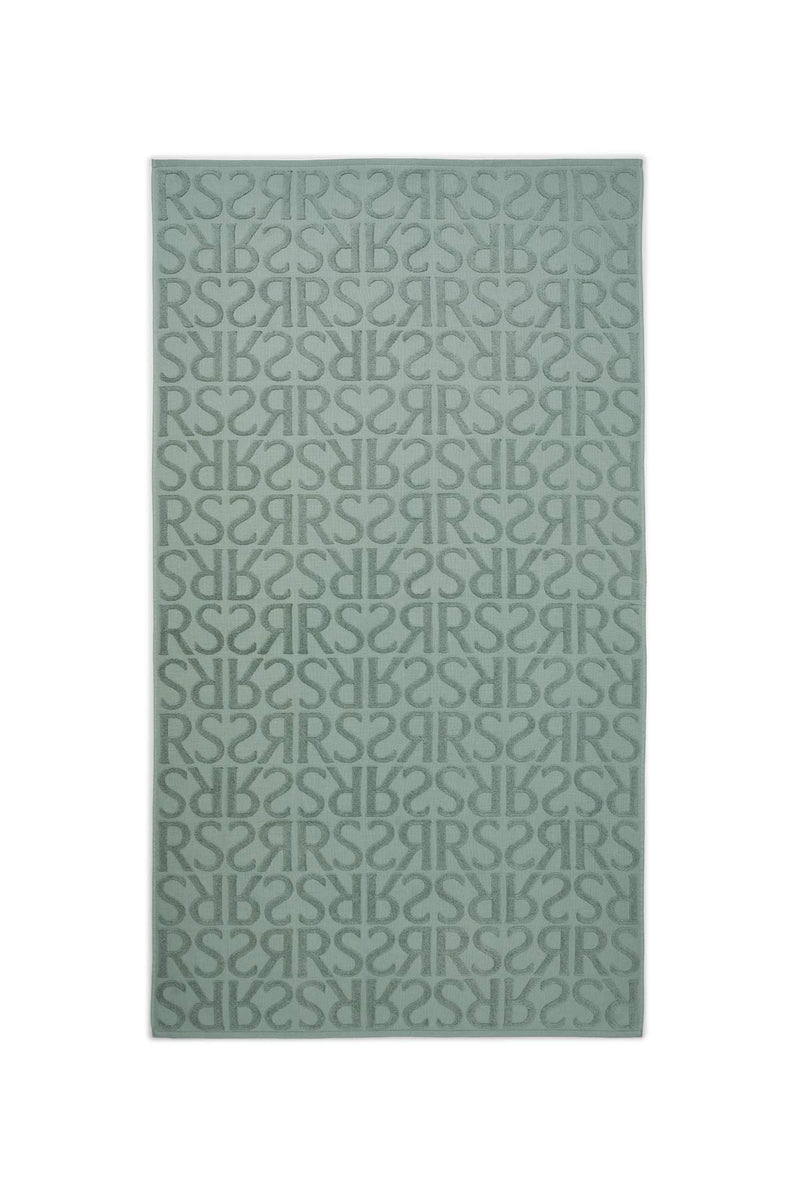 Beach towel - Monogram beach towel I Sage