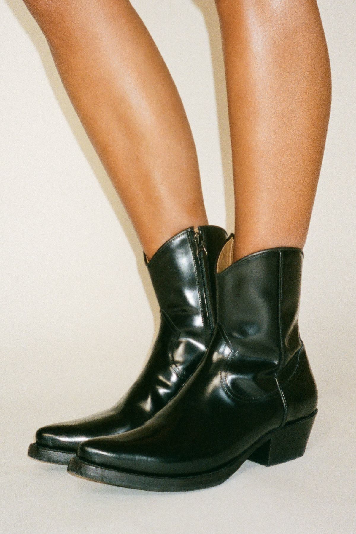Western zip boot - Erla I Black