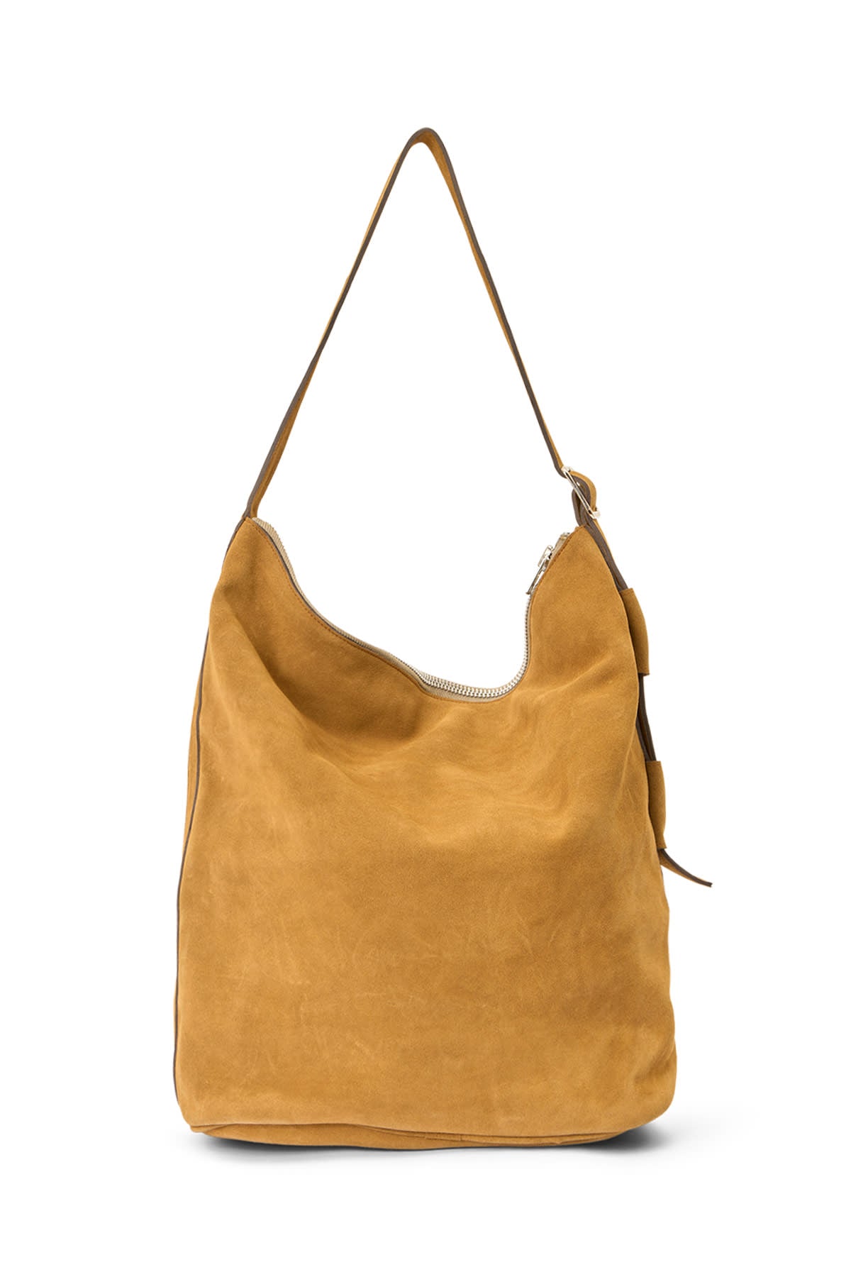 Shamika - Heavy suede shoulder bag I Whiskey