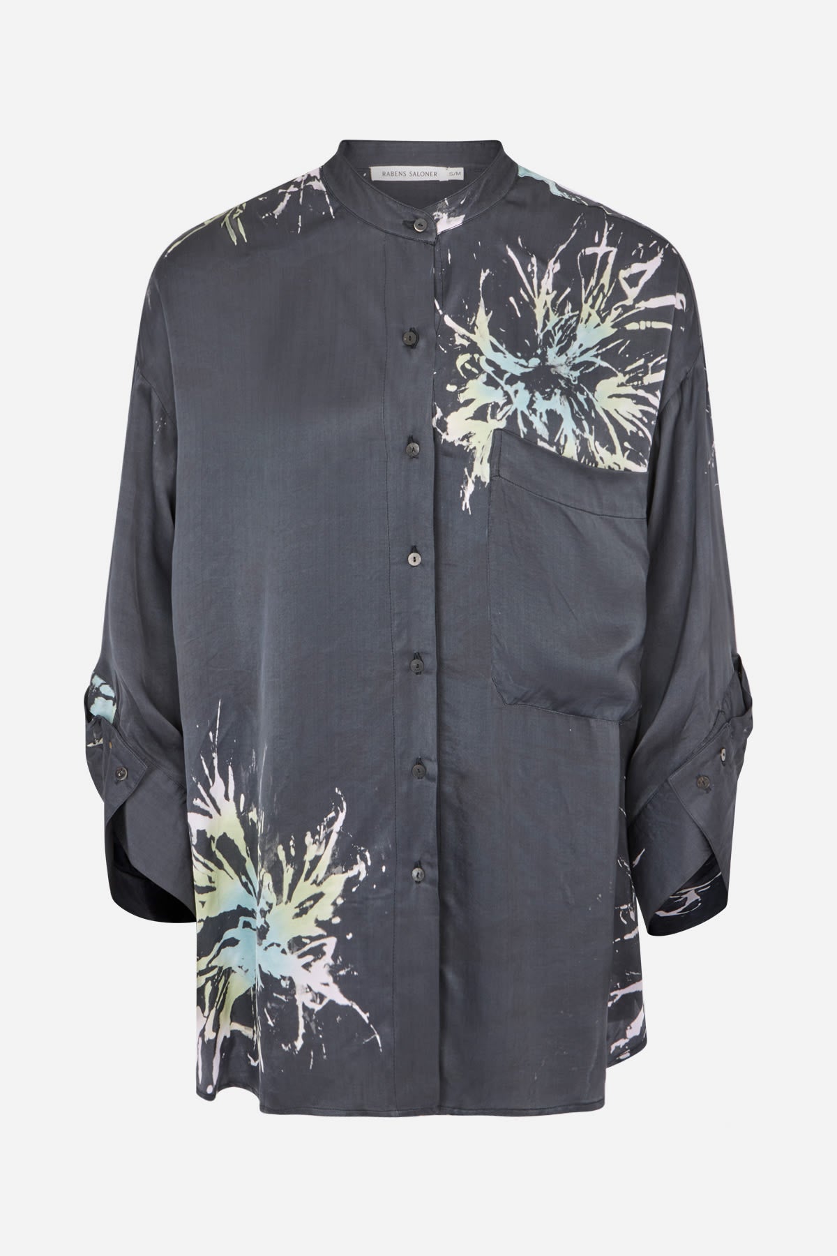 Bobbies short - Lumière oversize shirt I Iron grey