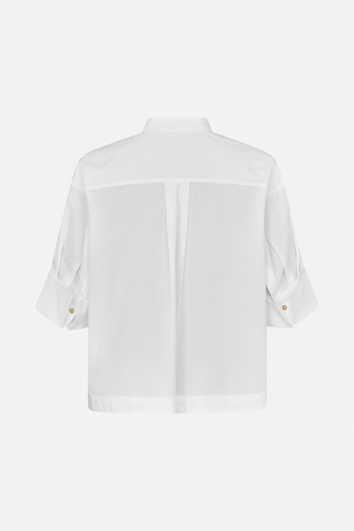 Seval - Poplin boxy shirt I White