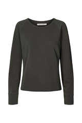 Nemi - Light stretch long sleeve top I Black