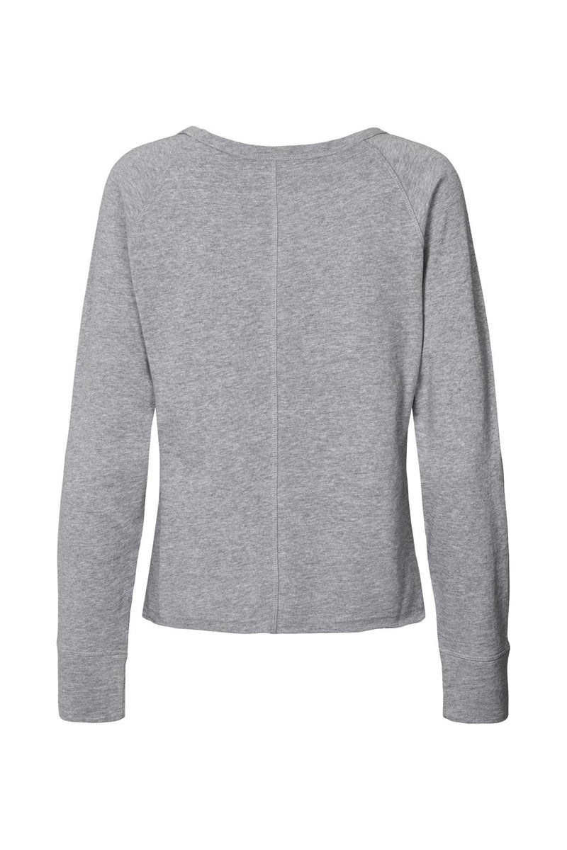 Nemi - Light stretch long sleeve top I Grey melange