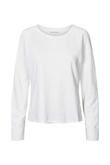 Nemi - Light stretch long sleeve top I White