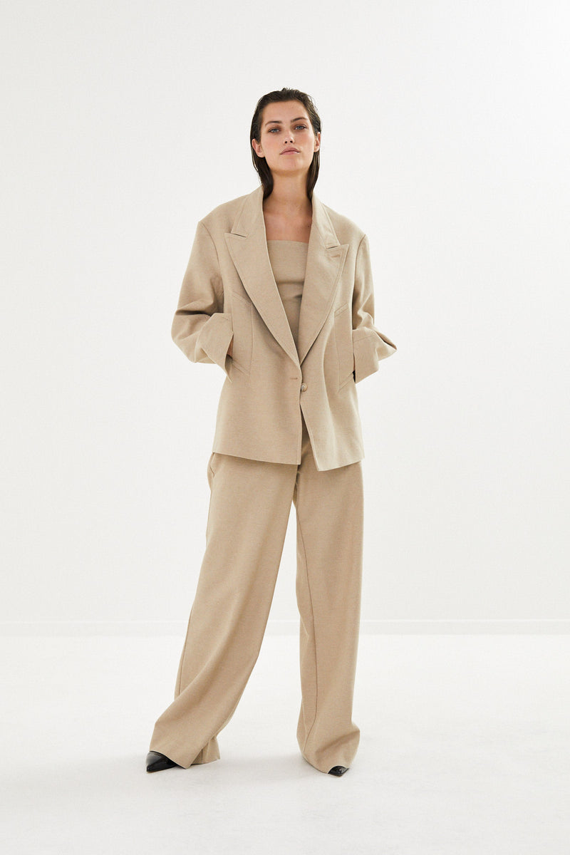 Loza - Easy tailoring jacket I Biscuit