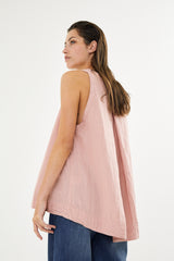 Ljuba - Cotton double tank top I Nude rose