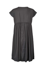 Lotti - Cotton short dress I Dark slate