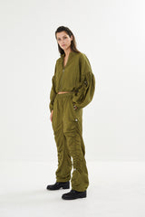 Isobel - Parachute cropped jacket I Army