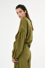 Isobel - Parachute cropped jacket I Army