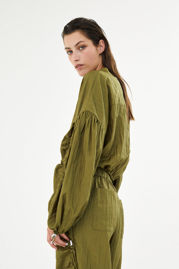 Isobel - Parachute cropped jacket I Army