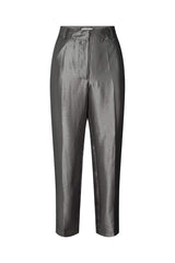 Nura - Hammered metal slim pant I Gun metal